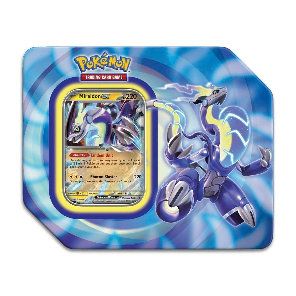 Pokémon TCG: Paldea Legends Tin (Miraidon ex) – The Anime Shoppe