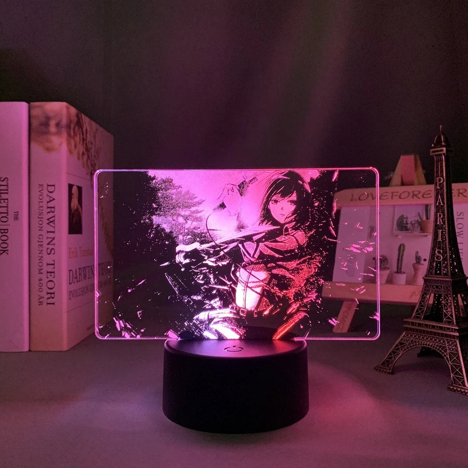 AoT "Mikasa" 2 Tone Acrylic LED Night Lamp