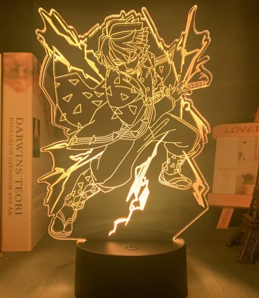 Demon Slayer "Zenitsu" 16 Color Acrylic LED Night Lamp
