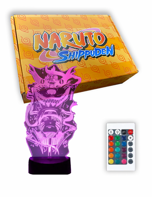Naruto & Nine-tails 16 Color Acrylic LED Night Lamp